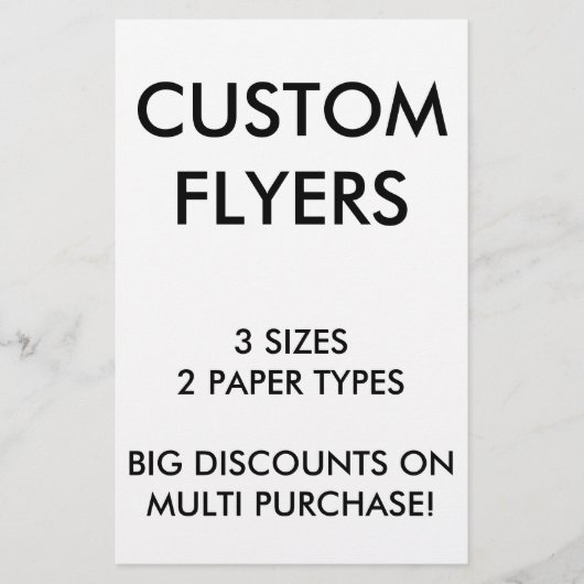 Aangepaste persoonlijke 5,5x8,5-inch lege Sjabloon Flyer (Voorkant)