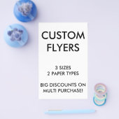 Aangepaste persoonlijke 5,5x8,5-inch lege Sjabloon Flyer (Enkel)