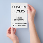 Aangepaste persoonlijke 5,5x8,5-inch lege Sjabloon Flyer (Hand)