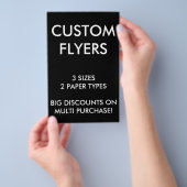 Aangepaste persoonlijke 5,5x8,5-inch lege Sjabloon Flyer (Hand)