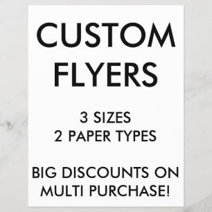 Aangepaste, persoonlijke 8,5-inch x11-inch brochur flyer