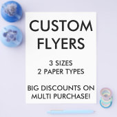 Aangepaste, persoonlijke 8,5-inch x11-inch brochur flyer (Enkel)