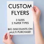 Aangepaste, persoonlijke 8,5-inch x11-inch brochur flyer (Hand)