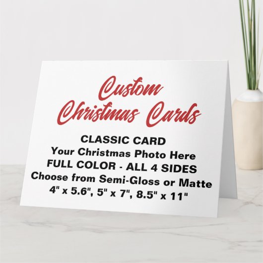 Aangepaste persoonlijke 8,5-inch x11-inch CHRISTMA Kaart (Voorkant)