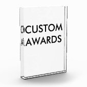 Aangepaste persoonlijke acrylprijs Blanco Sjabloon Fotoblokken (Links)