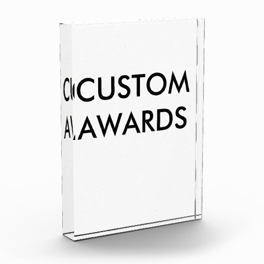 Aangepaste persoonlijke acrylprijs Blanco Sjabloon Fotoblokken (Links)