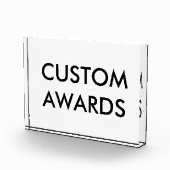 Aangepaste persoonlijke acrylprijs Blanco Sjabloon Fotoblokken (Rechts)