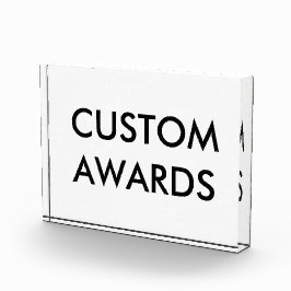 Aangepaste persoonlijke acrylprijs Blanco Sjabloon Fotoblokken