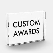 Aangepaste persoonlijke acrylprijs Blanco Sjabloon Fotoblokken (Links)