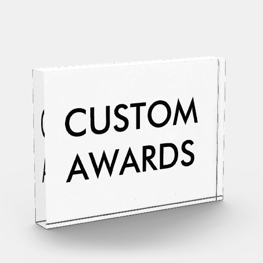 Aangepaste persoonlijke acrylprijs Blanco Sjabloon Fotoblokken (Links)