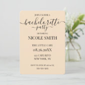 Aangepaste Persoonlijke Bachelorette Feest Kaart (Staand voorkant)