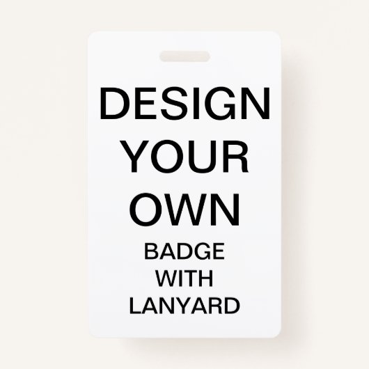 Aangepaste persoonlijke BADGE MET LANYARD (Voorkant)