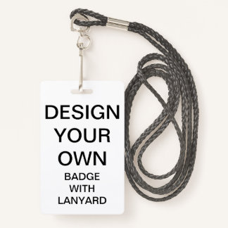 Aangepaste persoonlijke BADGE MET LANYARD
