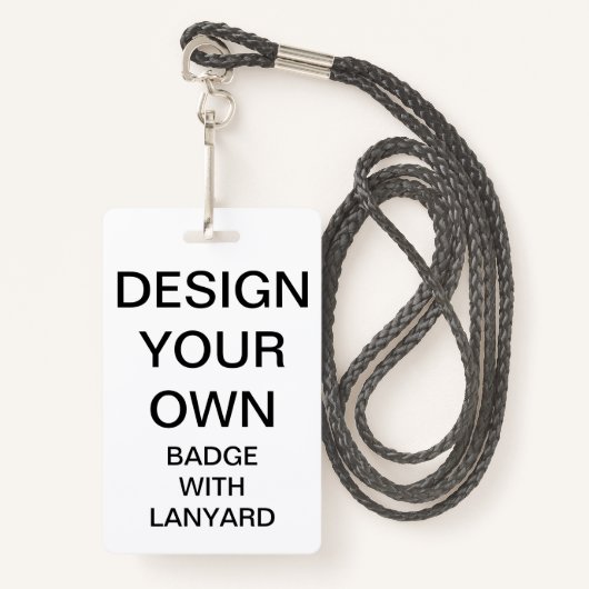 Aangepaste persoonlijke BADGE MET LANYARD (Voorkant met draagriem)