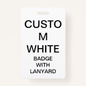 Aangepaste persoonlijke BADGE MET LANYARD (Voorkant)