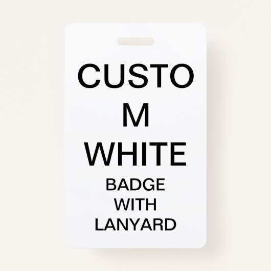 Aangepaste persoonlijke BADGE MET LANYARD (Voorkant)