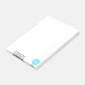 Aangepaste persoonlijke bedrijfs-Logo Kantoor Post-it® Notes (Schuin)