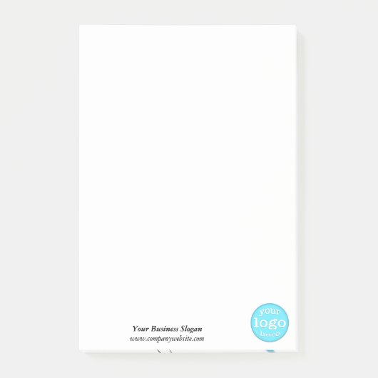 Aangepaste persoonlijke bedrijfs-Logo Kantoor Post-it® Notes (Voorkant)
