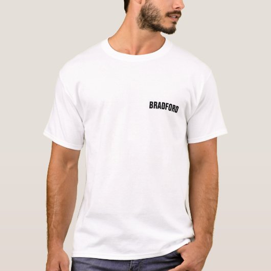Aangepaste persoonlijke beveiliging t-shirt (Voorkant)