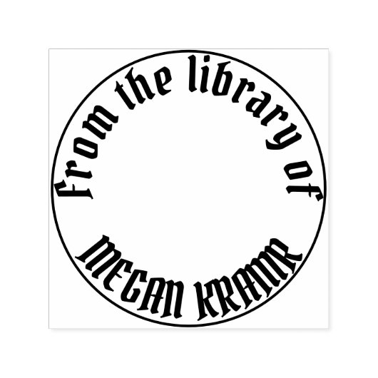 Aangepaste persoonlijke bibliotheekstempel  zelfinktende stempel (Design)