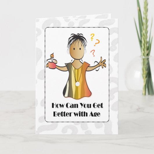 Aangepaste persoonlijke Birthday Kaart voor haar (Voorkant)