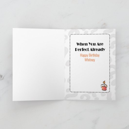 Aangepaste persoonlijke Birthday Kaart voor haar (Binnen)