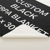 Aangepaste persoonlijke BLACK 40 x 30-inch Sherpa Sherpa Deken (3/4)