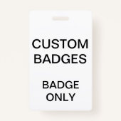 Aangepaste persoonlijke Blanco BADGE-Sjabloon Badge (Voorkant)