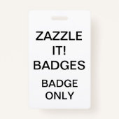 Aangepaste persoonlijke Blanco BADGE-Sjabloon Badge (Voorkant)