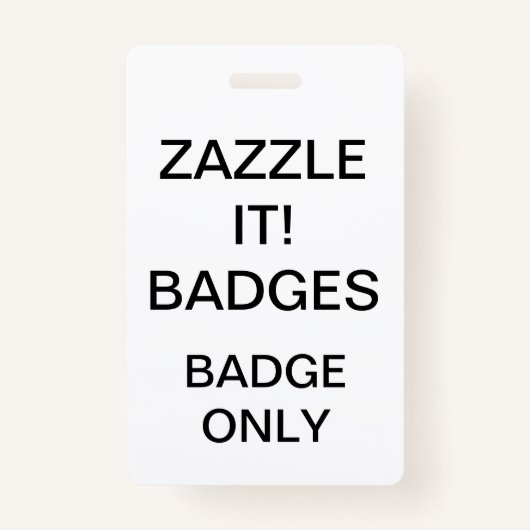 Aangepaste persoonlijke Blanco BADGE-Sjabloon Badge (Voorkant)