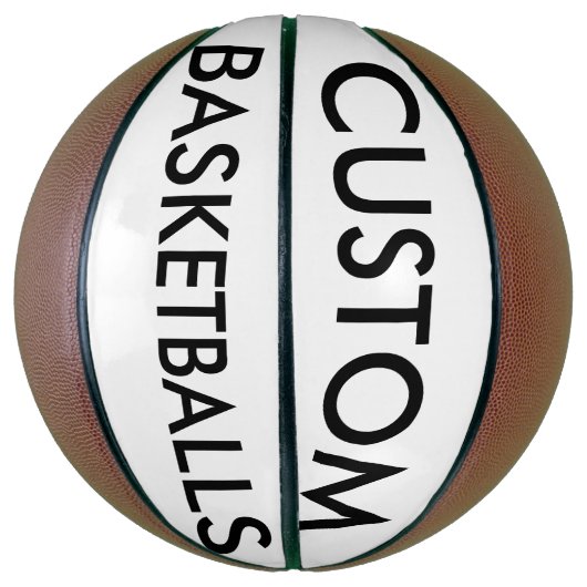 Aangepaste persoonlijke Blanco Basketball-Sjabloon Basketbal (Verticaal)