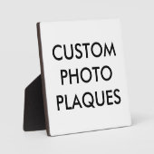 Aangepaste persoonlijke blanco foto's Sjabloon Fotoplaat (Voorkant)