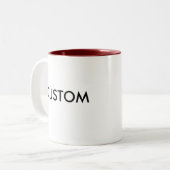 Aangepaste persoonlijke blanco-Mok met twee tinten Tweekleurige Koffiemok (Voorkant links)