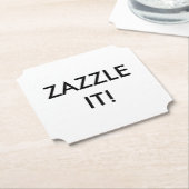 Aangepaste persoonlijke blanco Onderzetter Sjabloo (Gekanteld)