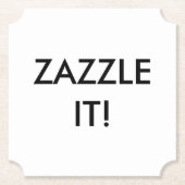 Aangepaste persoonlijke blanco Onderzetter Sjabloo (Voorkant)