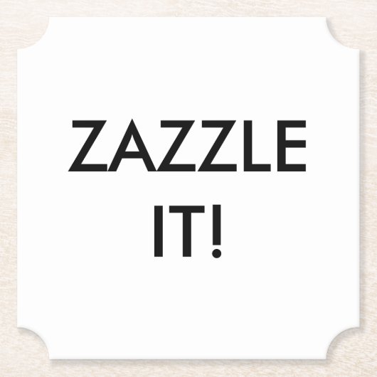 Aangepaste persoonlijke blanco Onderzetter Sjabloo (Voorkant)