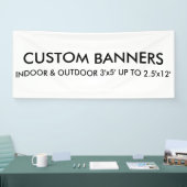 Aangepaste, persoonlijke Blanco Sjabloon voor 6 x Spandoek (Beurs)