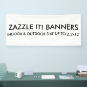 Aangepaste, persoonlijke Blanco Sjabloon voor 6 x  Spandoek (Beurs)