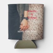 Aangepaste persoonlijke bruiloft foto kan Coo Blikjeskoeler (Voorkant)