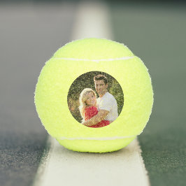 Aangepaste persoonlijke bruiloft-paar foto tennisballen