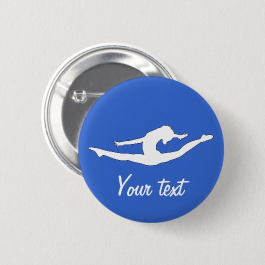 Aangepaste persoonlijke Buttonnen Gymanst Dance Ronde Button 5,7 Cm (Voorkant /achterkant)