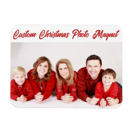Aangepaste persoonlijke CHRISTMAS FOTO CARD MAGNET Magneet