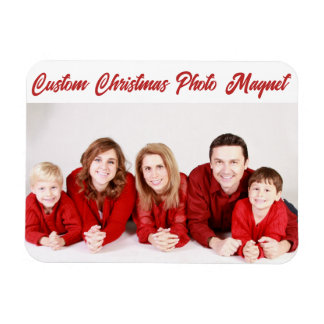 Aangepaste persoonlijke CHRISTMAS FOTO CARD MAGNET Magneet
