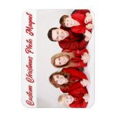 Aangepaste persoonlijke CHRISTMAS FOTO CARD MAGNET Magneet (Verticaal)