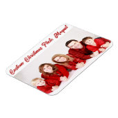 Aangepaste persoonlijke CHRISTMAS FOTO CARD MAGNET Magneet (Linkerzijde)