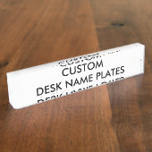 Aangepaste persoonlijke Desk Name Bord Blank Sjabl Naambordje (Zijkant)