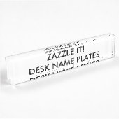 Aangepaste persoonlijke Desk Name Bord Blank Sjabl Naambordje
