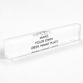 Aangepaste persoonlijke Desk Name Bord Block Naambordje