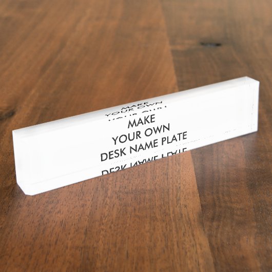 Aangepaste persoonlijke Desk Name Bord Block Naambordje (Zijkant)