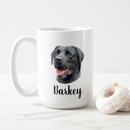 Aangepaste persoonlijke Dierenvriend voor honden o Koffiemok (Met donut)
